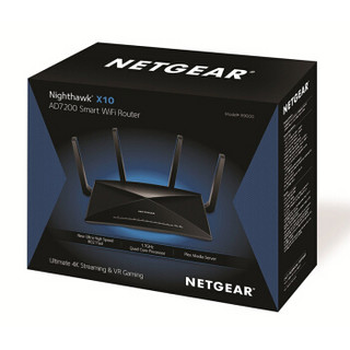 NETGEAR 美国网件 R9000 变形金刚版 7200M WiFi 5 家用路由器 黑色