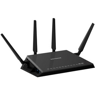 NETGEAR 美国网件 R7800 2600M WiFi 5 家用路由器 黑色