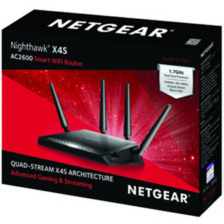 NETGEAR 美国网件 R7800 2600M WiFi 5 家用路由器 黑色