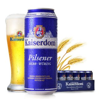  Kaiserdom/凯撒 比尔森啤酒  【经典拉格】比尔森500ml*24听 500ml*24 听装