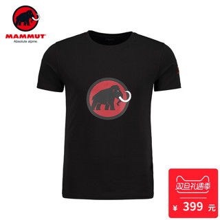 MAMMUT 猛犸象 1041-07291 男士经典LOGO短袖T恤