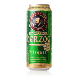 Schwarzer Herzog 歌德 德国进口黄啤酒500ml*24听整箱装