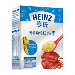 亨氏金装宝宝超金颗粒面条直面 婴儿辅食不含盐面 多口味任选