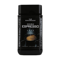 GRANDOS 格兰特咖啡双倍特浓速溶纯黑咖啡100g巴西原装低脂无蔗糖
