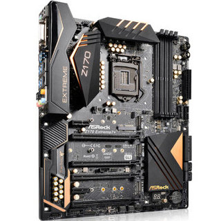 华擎（ASRock）Z170 Extreme7+主板（ Intel Z170/LGA 1151）