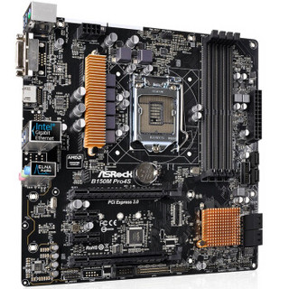 华擎（ASROCK）B150M Pro4S主板 （ Intel B150/LGA 1151 ）