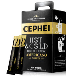 CEPHEI 奢斐 冷热双泡美式黑咖啡 100条 200g *3件