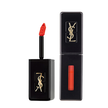 YVES SAINT LAURENT 圣罗兰 VERNIS A LEVRES VINYL CREAM 黑管唇釉