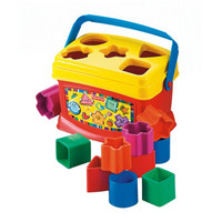 Fisher Price费雪启蒙益智积木盒 6个月以上婴幼儿塑料玩具 K7167 长15cm宽14.5cm高22cm