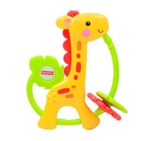Fisher-Price 费雪 Y6582 缤纷动物系列 长颈鹿牙胶摇铃组