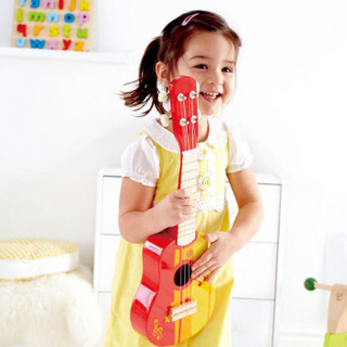 Hape E0316 红色吉他玩具