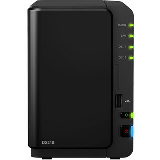 Synology 群晖 DS216 2盘位NAS (88F6820、512MB）