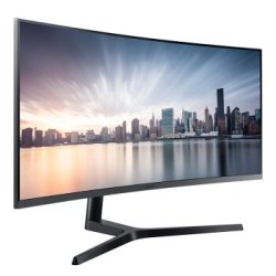 SAMSUNG 三星 C34H890WJC 34英寸 VA显示器（3440×1440、1800R、FreeSync、Type-C）