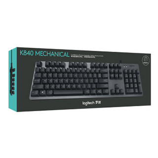 Logitech 罗技 K840 104键 有线机械键盘 黑色 Romer-G轴 无光