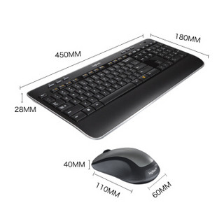 罗技（Logitech）MK520 无线键鼠套装 