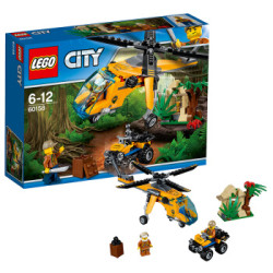 LEGO 乐高 城市系列 丛林运输直升机 60158