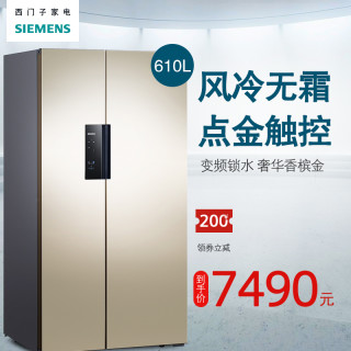 SIEMENS 西门子 KA92NE03TI 对开门冰箱 610升