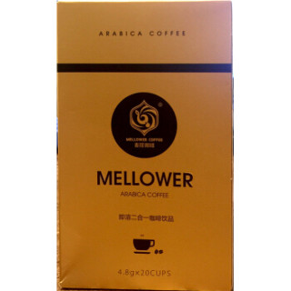 MellowerCoffee 麦隆咖啡 麦小姐即溶二合一咖啡 4.8g*20支