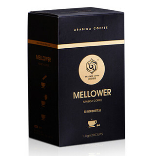 MellowerCoffee 麦隆咖啡 隆先生即溶黑咖啡 1.8g*20支