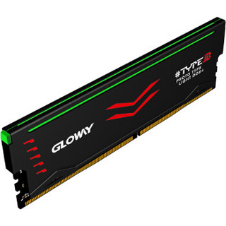 光威(Gloway)TYPE-β系列 DDR4 8G 2400频 台式机内存(绿色呼吸灯条)