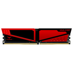 Team 十铨 火神系列 DDR4 2400频率 台式机内存 8G 红色