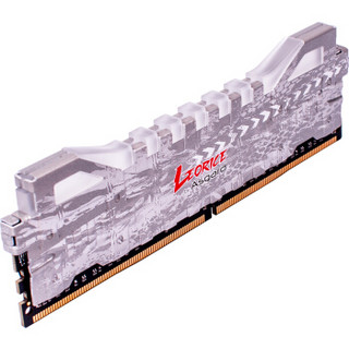 阿斯加特(Asgard) 雷赤灯条 DDR4 8G 2400频 台式机内存(白灯呼吸)