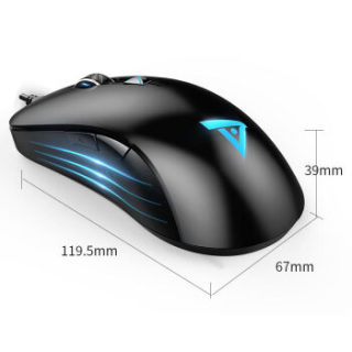 钛度(Taidu)TSG600A预言者智能版 磨砂外壳 RGB游戏鼠标 绝地逃生吃鸡鼠标 黑色