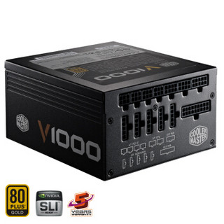 COOLERMASTER 酷冷至尊 V1000（RSA00-AFBAG1-US） 电脑电源 金牌（90%）1000W 全模组化