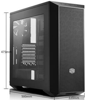 COOLERMASTER 酷冷至尊 MasterBox 5 模组化E-AXT中塔式机箱 黑色