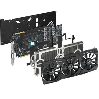 华硕（ASUS）ROG-STRIX-GTX1080-O8G-11GBPS 1695-1860MHz 8G/11GHz GDDR5X PCI-E3.0显卡