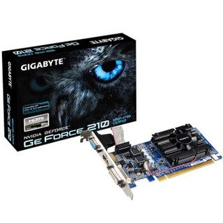 技嘉(GIGABYTE)GV-N210D3-1GI 520MHz/1200MHz 1GB/64bit GDDR3显卡