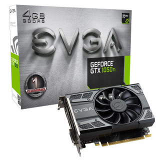 EVGA GTX1050TI 4G GAMING ACX 2.0 1290-1392MHz/7008MHz 128bit D5 显卡