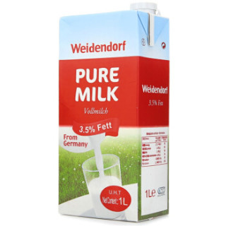 Weidendorf 德亚 全脂纯牛奶 200ml*30盒