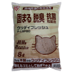 IRIS 爱丽思 木砂膨润土结团猫砂 8L *3件