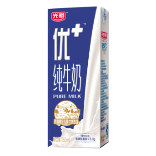 光明 优加 纯牛奶 250ml*16盒