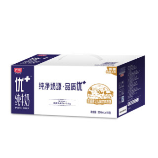 光明 优加 纯牛奶 250ml*16盒