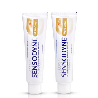 SENSODYNE 舒适达 抗敏感牙膏 护理套装（多效护理120g×3支+劲速护理25g×2支）