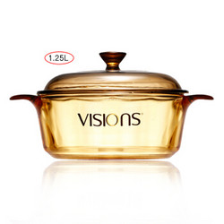 VISIONS 康宁 1.25L玻璃锅 12头琥珀色餐具