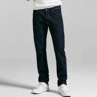 Massimo Dutti 00054024405 男士修身版退浆牛仔裤