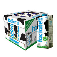 LACIATE脱脂纯牛奶 0脂肪 1L*12 波兰进口 学生牛奶 不含脂肪
