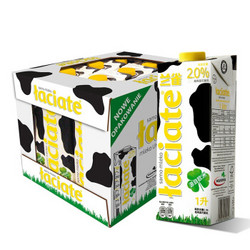 Laciate 兰雀 经典系列 低脂纯牛奶  1L*12盒  *3件
