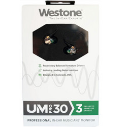 Westone 威士顿 UM Pro 30 入耳式有线耳机 透明
