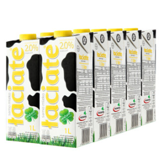 Laciate 兰雀 高温灭菌半脱脂牛奶
