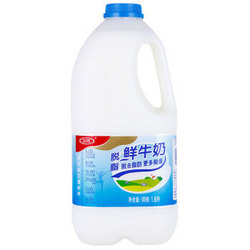 三元 脱脂鲜牛奶 1.8L/桶 *14件