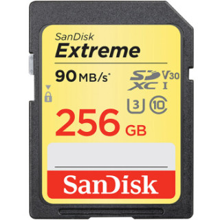 SanDisk 闪迪 读速90MB/s 写速60MB/s 至尊极速SDXC UHS-I V30 U3 Class10 SD卡