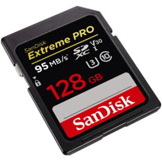 SanDisk 闪迪 128GB 读速95MB/s 写速90MB/s 至尊超极速SDXC UHS-I V30 U3 Class10 SD卡