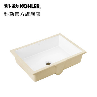 KOHLER 科勒 维克 2889T-0 长方形台下脸盆