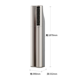 LG 正2匹 1级能效全直流变频 空气净化 立柜式冷暖空调 LPNM5011AG(金色)KFR-50LW/M11GBp
