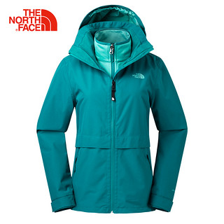 THE NORTH FACE 北面 2U8X 女款秋冬抓绒三合一冲锋衣