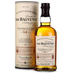 百富（The Balvenie）14年苏格兰达夫镇单一麦芽威士忌700ml *2件